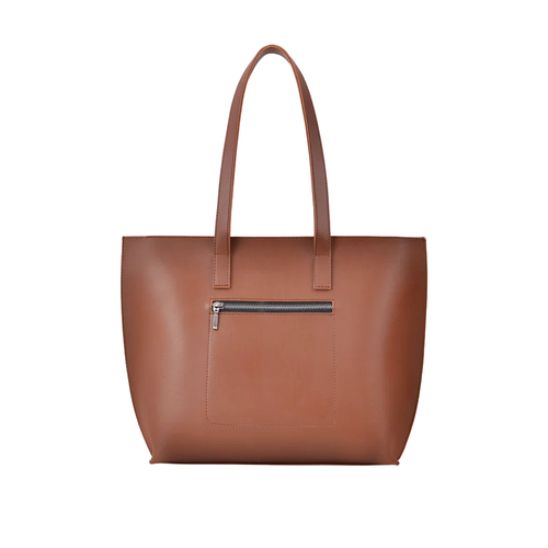 Purse Perfection Horse Brown Long Handle Tote Bag