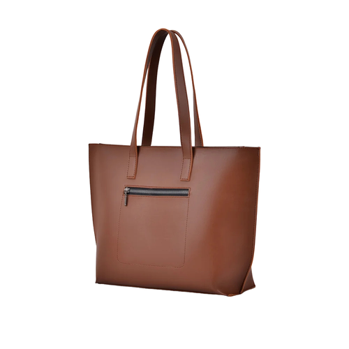 Purse Perfection Horse Brown Long Handle Tote Bag