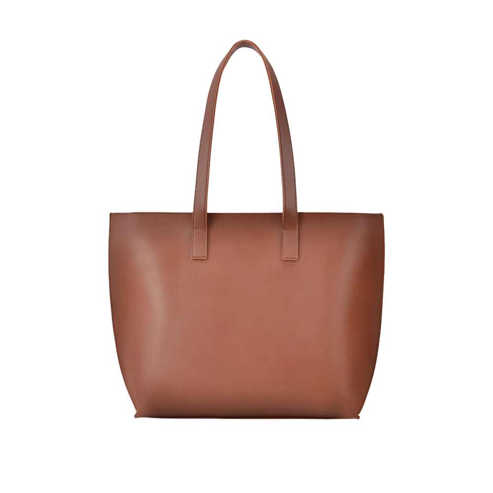 Purse Perfection Horse Brown Long Handle Tote Bag