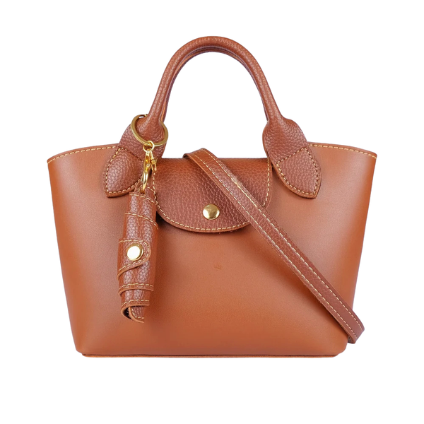 Purse Perfection Horse Brown Mini Top-Handle Tote Bag