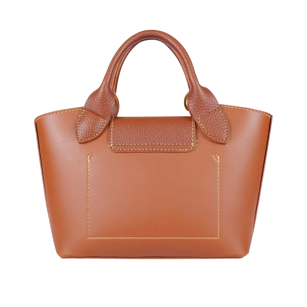 Purse Perfection Horse Brown Mini Top-Handle Tote Bag